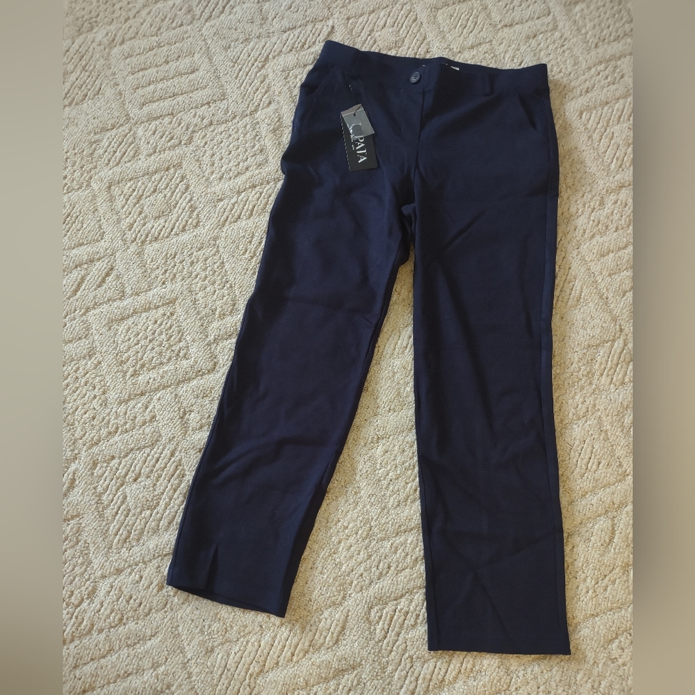 Navy Blue Stretch Slacks